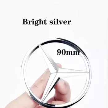 90 мм автомобильный задний багажник средний значок эмблема наклейка наклейка для Mercedes Benz W203 W211 W204 W210 W212 Cla W205 W213 CLA CLK CLS ML