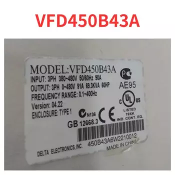 90% новый проверенный преобразователь частоты VFD450B43A