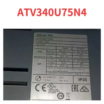 90% новый тестированный преобразователь частоты ATV340U75N4
