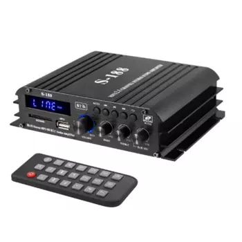 90 Вт S-188 Bluetooth Стерео Hi-Fi Усилитель 2,1 CH Усилитель мощности звука Управление высокими частотами Музыкальный плеер Усилитель с вилкой европейского стандарта Простой в использовании