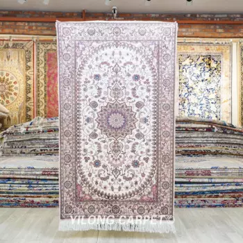 91x152 см цветочные коврики ручной работы высокой плотности шелковые коврики ручной работы (YJH142AB)