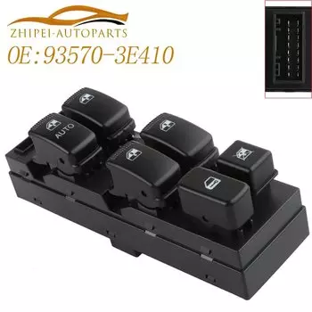 93570-3E410 Электрический главный выключатель управления окном автомобиля 935703E410 для Kia Sorento 2002 2003 2004 2005 2006 2007 2008 2009