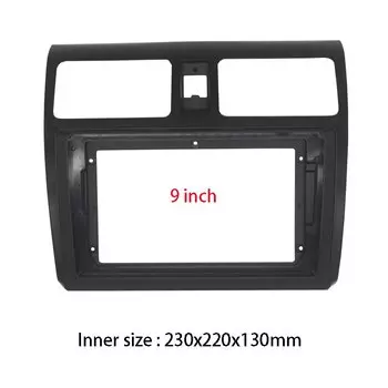 9/10 дюймовая Автомобильная радиоустановка Fascia Для SUZUKI Swift 2004-2010, автомобильная стереоустановка, пластиковая панель, лицевая панель, рамка, комплект для приборной панели