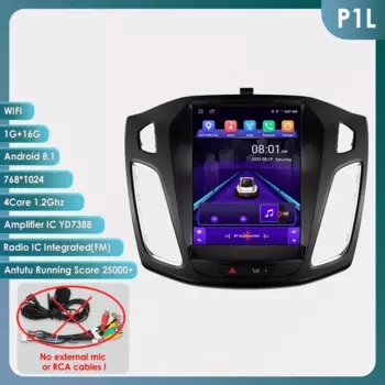 9,7 "Android 13 Автомобильный радиоприемник DSP Carplay для Ford Focus 3 MK 3 2011-2017 2018 2019 Мультимедийный видеоплеер 4G Экран 7862 Головное устройство