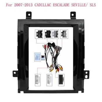 9,7-дюймовый 2-диночный автомобильный радиоприемник для CADILLAC ESCALADE SEVILLE/SLS Tesla Style 2007-2013 мультимедийная рамка и панель плеера