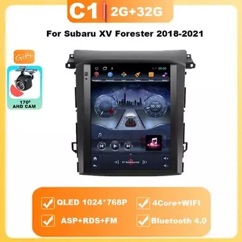 9,7-дюймовый Android15 для Subaru XV Forester 2018-2021, автомобильный радиоприемник для экрана в стиле Tesla, мультимедийный видеоплеер, навигация 5G GPS