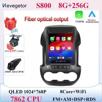 9,7 дюймовый автомобильный DVD Android 14 мультимедийный плеер для Ford Ranger F250 2011 - 2015 Авто Радио Стерео GPS навигация NO 2din Carplay