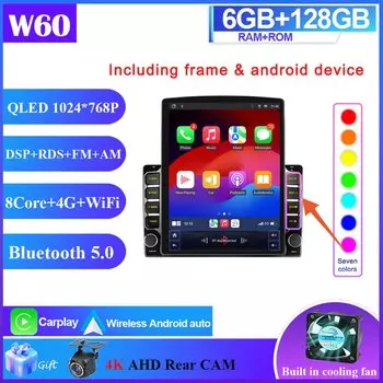 9,7-дюймовый автомобильный радиоприемник Android 14, для Mitsubishi Outlander Xl 2 2005-2012, мультимедийный плеер, стерео головное устройство, GPS-навигация, DVD