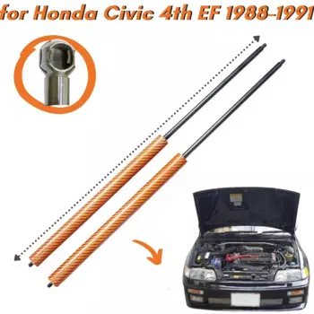 9 цветов углеродное волокно капот газовые стойки пружины амортизаторы для Honda Civic 4th EF 1988-1991 подъемник поддерживает амортизаторы