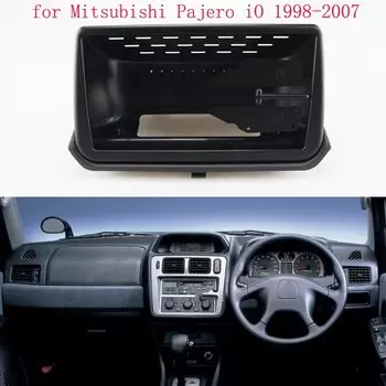 9-дюймовая автомобильная панель радиоприемника для Mitsubishi Pajero iO 1998-2007, комплект приборной панели, адаптер лицевой панели, 9-дюймовая пластина, отделка консоли