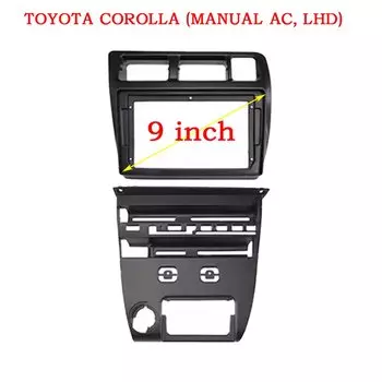 9-дюймовая автомобильная рамка, адаптер для приборной панели Android, комплект панели для Toyota Corolla Sprinter 1991-1997 гг.