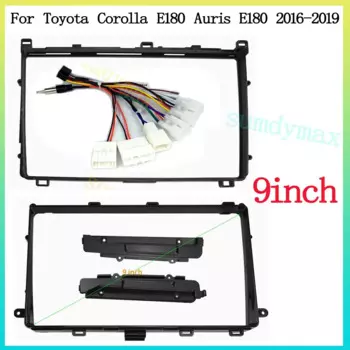 9-дюймовая автомобильная стереорамка, крышка адаптера HD, сенсорный экран, радиоприборная панель, рамка для Toyota Corolla E180 Auris E180 2016-2019