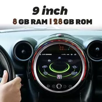 9-дюймовый автомобильный Android 14 мультимедийный видеоплеер Carplay для BMW MINI COUNTRYMAN R60 MINI PACEMAN R61 GPS стерео навигация
