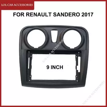 9-дюймовый автомобильный радиоприемник для Renault Sandero 2014+, стерео GPS MP5, Android-плеер, 2 Din, головное устройство, Fascias, панель приборной панели, установка рамки