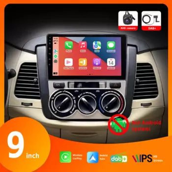 9-дюймовый автомобильный радиоприемник с беспроводным Carplay Android Auto IPS DSP с сенсорным экраном BT AHD камера заднего вида для Toyota Innova Avanza 2007-2011