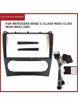 9-дюймовый лицевой панель для MERCEDES-BENZ C-CLASS W203 CL203 W209 W463 2004-2007 Автомобильный радиоприемник Android MP5 Плеер Панель Рамка 2din Head Stereo