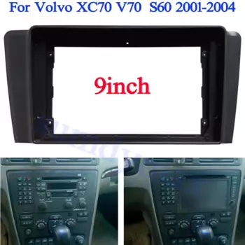 9-дюймовый радиоприемник для VOLVO XC70, V70 S60 2000 2001 2002 2003 2004 Стерео панель GPS Рамка для крепления на приборной панели Комплект безеля Автомобильные аксессуары