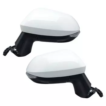 9-контактное боковое зеркало в сборе для Toyota Corolla E21 E210 MK12 2019-2024, белое зеркало заднего вида с евроинтерфейсом, автомобильные аксессуары