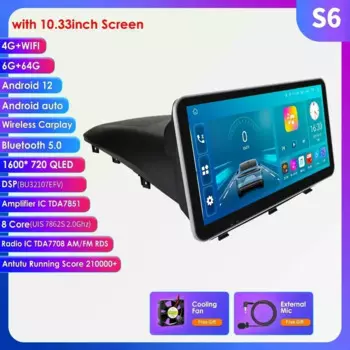 9 "Ossuret 2Din Android12 Автомобильное радио для Opel Antara 2006-2017 Мультимедийная GPS-навигация 4G CarPlay RDS DSP BT WiFi SWC UI7862