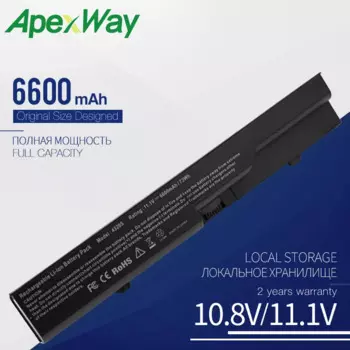 9 ячеек 6600mAh Аккумулятор для ноутбука HP ProBook 4320 4325s 4320s 4321 525s 4321s 4520s 4320t 4326s 4420s 4421s 4425s 4520 620 625