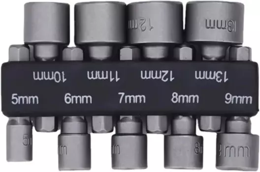 Набор отверток XMSJ 9 шт., 5-13 мм, хромованадиевая сталь