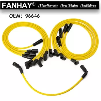 9 шт./компл., высокопроизводительный провод свечи зажигания 96646 2X1197 1996-2002 для CADILLAC для CHEVROLET для GMC V8 5,7L 86646, часть автомобиля