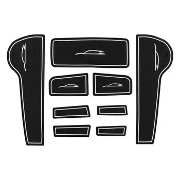 9 Шт. Силиконовый Противоскользящий Автомобильный Дверной Коврик, Универсальный Защитный Коврик Для Двери Cruze