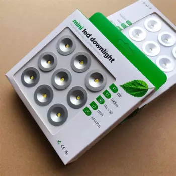 9 шт., светодиодный потолочный светильник, 25 мм, 1 Вт, 12 В