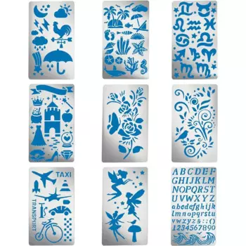 9 шт., трафареты для гравировки по дереву, 4 х7 дюймов