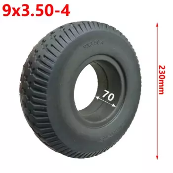 9x3.50-4 Solid Tire No-inflation Tyre 9 *3.50-4 Tyre of Electric Small Surfing Four-Wheel Skateboard Beach Car wheel Accessories
