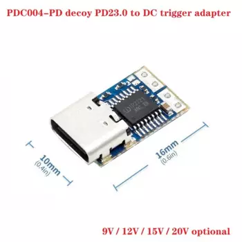 _ Decoy модуль PD23.0 к DC Триггеру Удлинительный кабель QC4 зарядное устройство Type-C PD Decoy