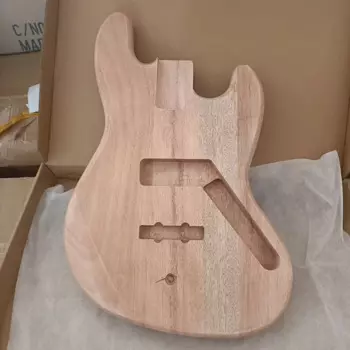 _ JB бас-гитара дерево окуме естественного цвета DIY для бас-гитары