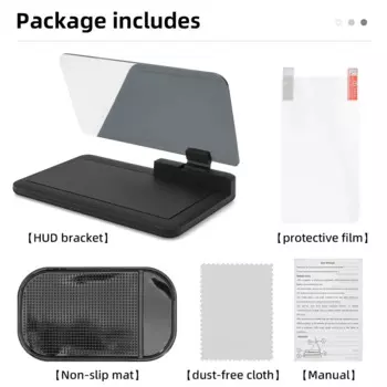 A8 OBD2 HUD Автомобильный проекционный дисплей Проектор на лобовом стекле Предупреждение скорости топлива Напряжение Сигнализация Скорость Температура воды Диагностика данных на заказ