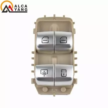 A 2229059808 Кнопка регулировки стеклоподъемника, коричневый, черный, бежевый для Mercedes-Benz W222 S550e S600 S63, автомобильные аксессуары