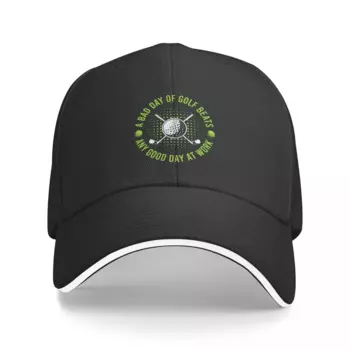 A Bad Day of Golf Beats Любой хороший день в работе Бейсбольная кепка с капюшоном Мужская шляпа от солнца папа походная шапка Женская Мужская