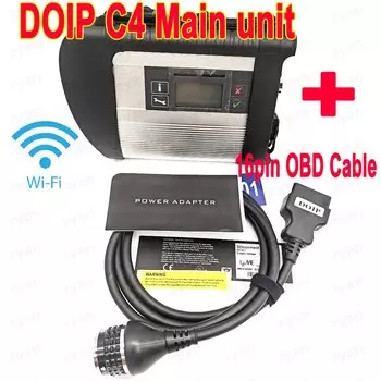 A +++ Полный чип MB STAR C4 SD Connect Compact C4 Программное обеспечение для легковых автомобилей и грузовиков 2023,09 Мб звездный мультиплексор Диагностический инструмент с WIFI