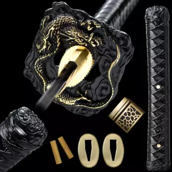 Золотой набор для катаны MASAHIRO