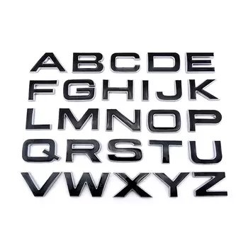 A-Z черные 3d буквы для капота и багажника автомобильные наклейки для автомобилей RANGE ROVER OVERFINCH KAHN