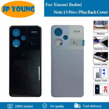 AAA + качество для Xiaomi Redmi Note 13 Pro + крышка аккумулятора жесткая задняя крышка задний корпус для Redmi Note 13 Pro Plus задняя крышка