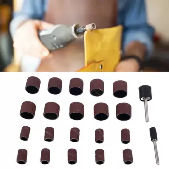 AAAAAA22 шт. шлифовальное кольцо с набором абразивных вращающихся инструментов, шлифовальный барабан, шлифовальная головка для вращающегося инструмента Dremel, полировка