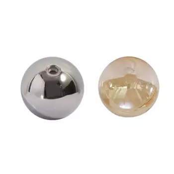 Абажур стеклянный золотой бежевый G9