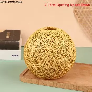 Абажур из ротанга HELTC бежевый