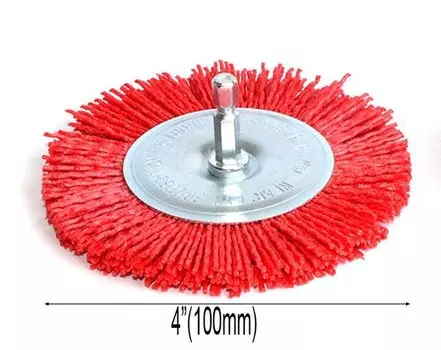 Абразивная щетка для дрели, нейлон, 2.5/3/4 дюйма