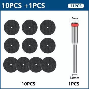 Абразивный отрезной диск, 10-102 шт., аксессуары Dremel, 32 мм, с оправками, шлифовальные круги для резки металла, вращающийся инструмент, пильное полотно