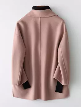 Abrigos Mujer зимнее двухстороннее шерстяное пальто, женское короткое повседневное шерстяное пальто, женская демисезонная куртка 38066 WYQ1430