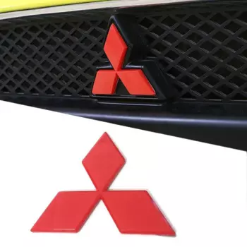 ABS автомобильный передний и задний значок, решетка, эмблема для Mitsubishi Ralliart Lancer ASX Colt Pajero Outlander Eclipse Delica EVO Grandis Colt