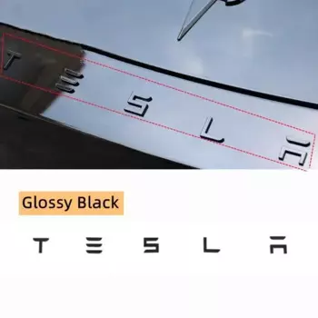 ABS автомобильный передний капот, задний багажник, эмблема, наклейка, украшение для Tesla Model 3 Model S X Y Roadster, авто, внешняя наклейка, аксессуары