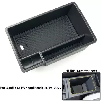 ABS центральный автомобильный подлокотник для хранения Box для Audi Q3 8U F3 Sportback 2012 -2023, поднос для хранения, контейнер-органайзер, аксессуары