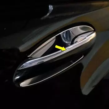 ABS Хромированная Серебряная накладка на дверную ручку для Mercedes Benz E Class W211 E280 E300 E350 E500 E550 E63 2002-2009 (не Авангард)