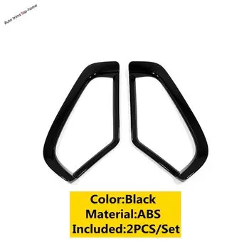 ABS Хромированная углеродная Черная передняя противотуманная фара, аналогичная Автомобильная рамка, верхний декоративный чехол, накладка, подходит для TOYOTA RAV4 RAV 4 XA50 2019 - 2024